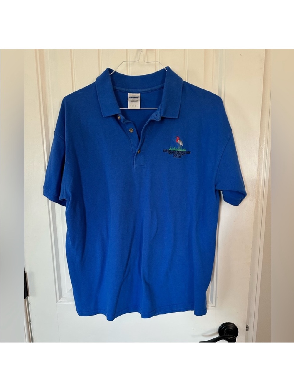 Gildan Royal Blue Polo Shirt with Embroidered Chest Logo
